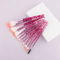 10 Makeup Brushes Powder-Filled Handle Makeup Brush Set